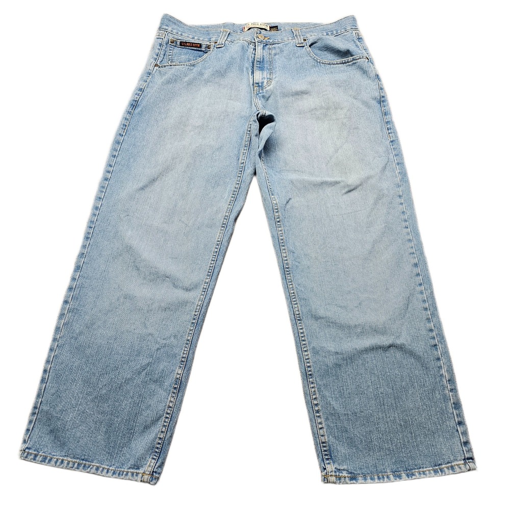U.S.‎ Polo Assn. Heritage Jeans Mens 40x32 Blue Denim Relaxed Fit Straight Leg